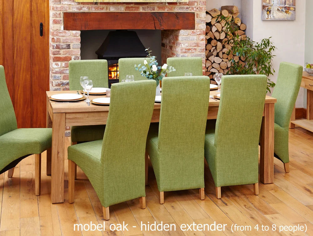 Mobel Hidden Extending Oak Dining Table (Seats 4-8)