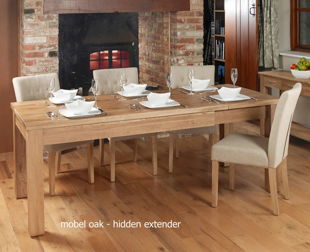 Mobel Hidden Extending Oak Dining Table (Seats 4-8)