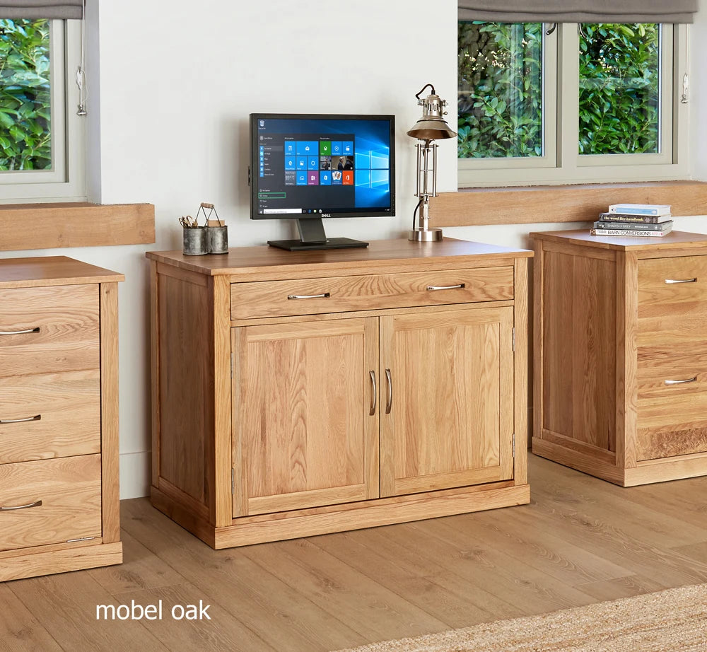 Mobel Oak Hidden Home Office