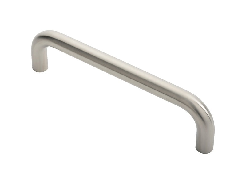 19MM DIA. D PULL HANDLE - 225MM C/C - BOLT THROUGH FIXING_x005F
- SATIN STAINLESS STEEL - EACH