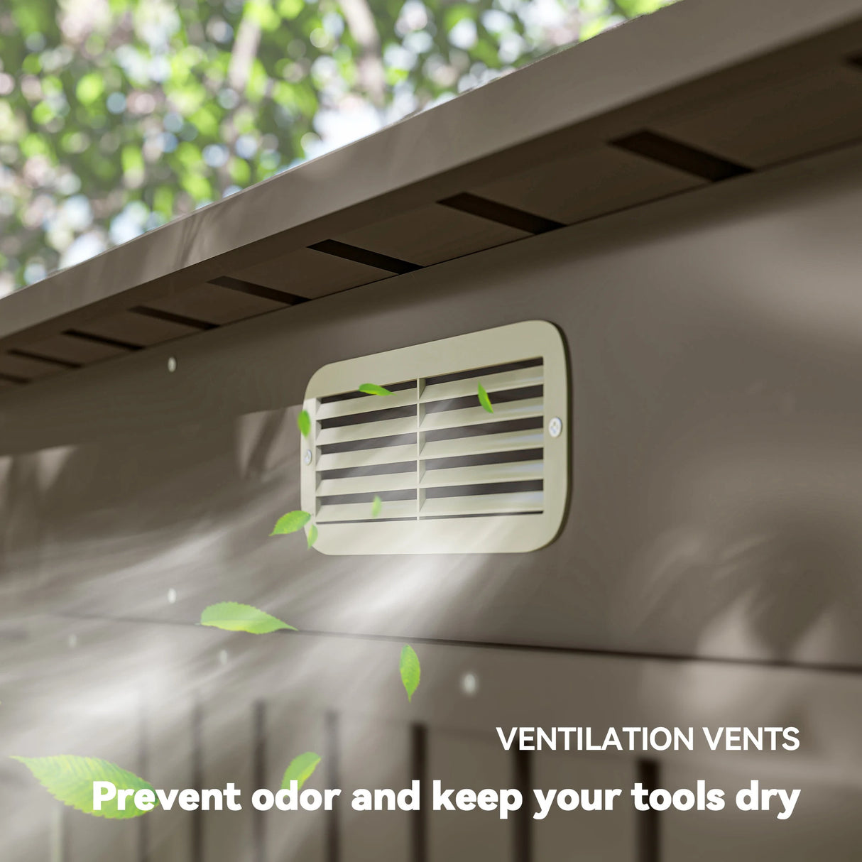 Outsunny 3.7 x 7.9ft Galvanised Steel Shed, with Latched Door and Padlock - Light Grey