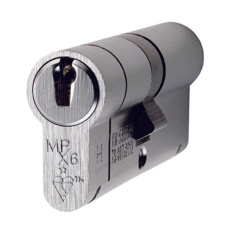 MPX6 70MM EURO DOUBLE CYLINDER - KTD - SATIN CHROME - EACH