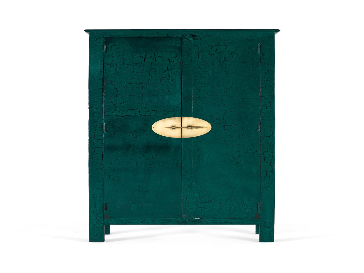 Giner and Colomer 2-Door Wardrobe In Mango Wood With Hand-Carved Details