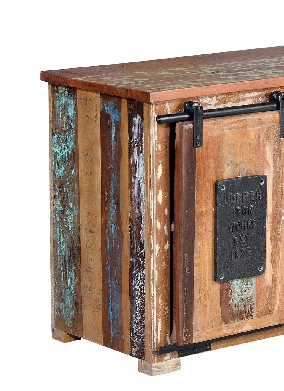 Giner and Colomer - Recycled Wood TV Cabinet (2 Sliding Doors)