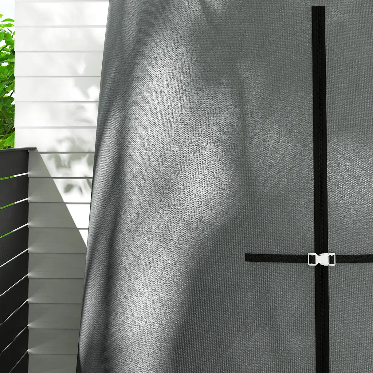 Outsunny 196 x 230 cm Hanging Egg Chair Protective Cover - Grey