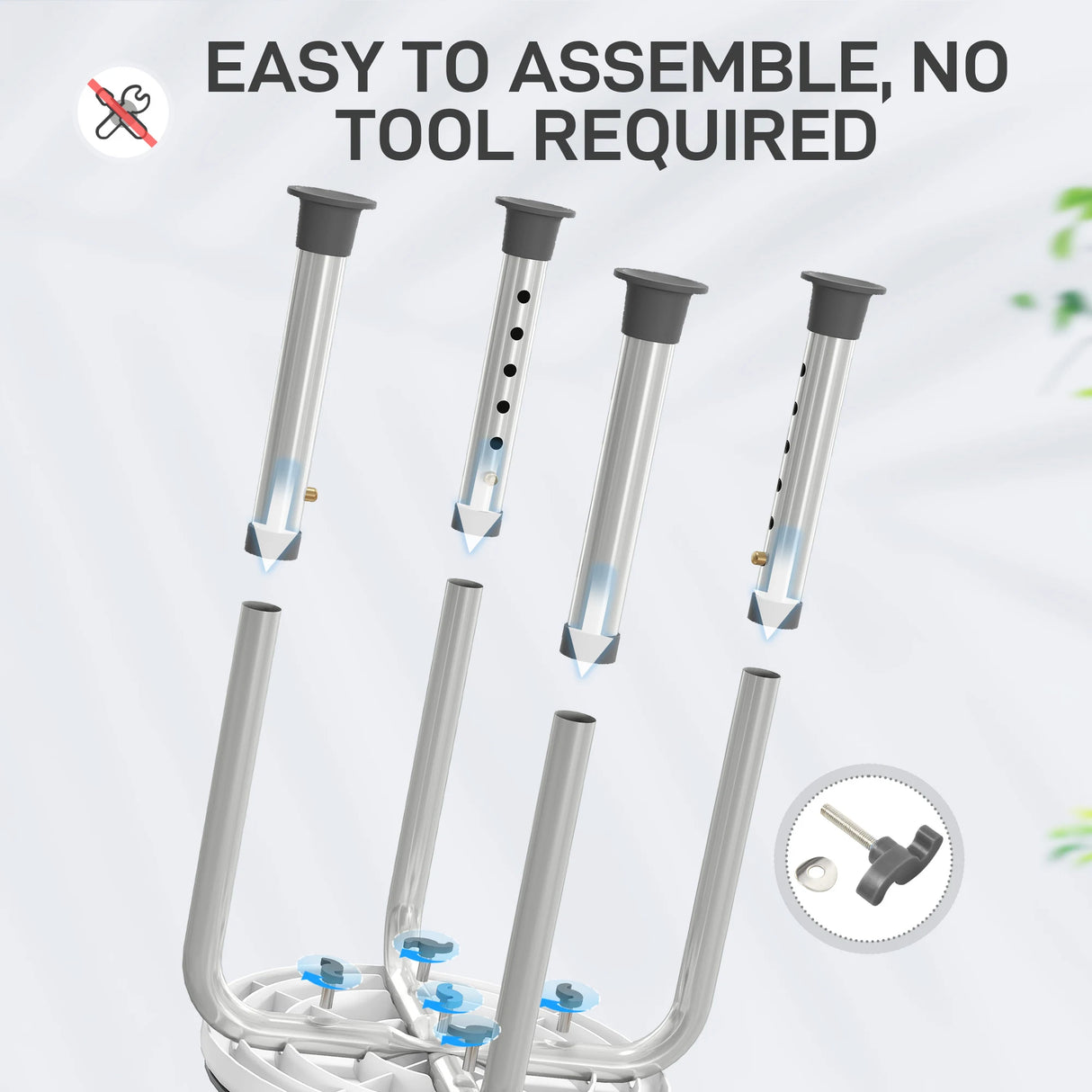 HOMCOM 360 Swivel Shower Chair, Height Adjustable Aluminium Shower Stool with Non-Slip Feet for Disabled, Elderly, Grey