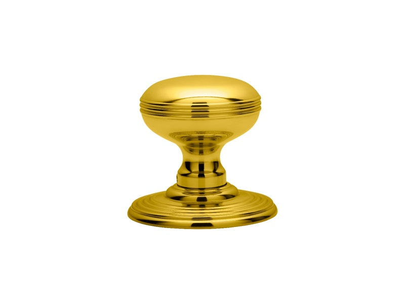DELAMAIN RINGED KNOB (CONCEALED FIX) - POLISHED BRASS - PAIR
