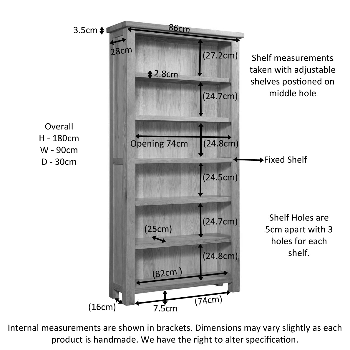 6' Bookcase