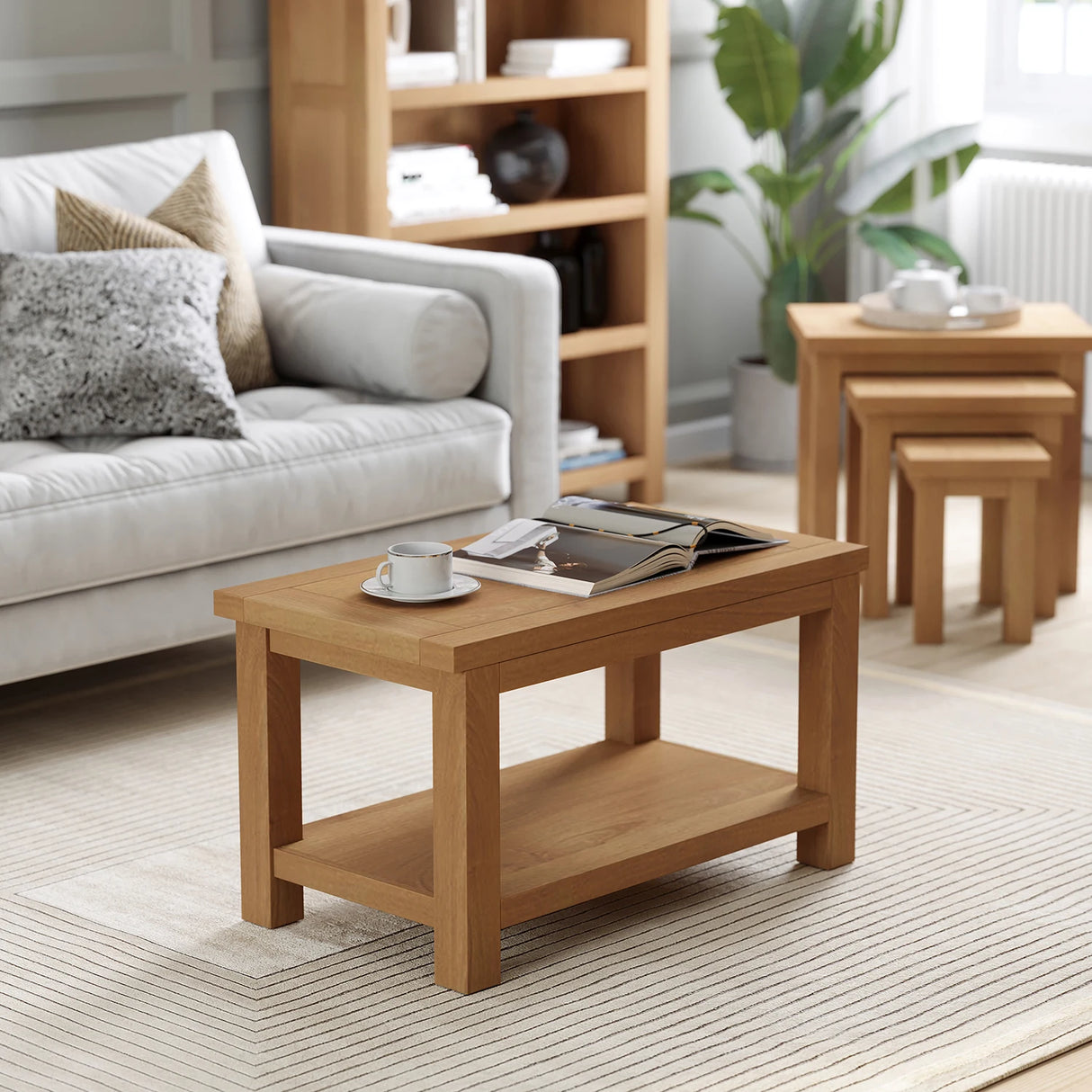 Small Coffee Table With Shelf
