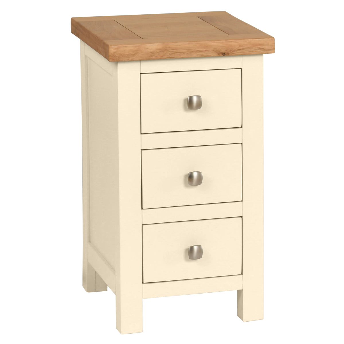 Compact 3 Drawer Bedside (DPT009 - IVORY)