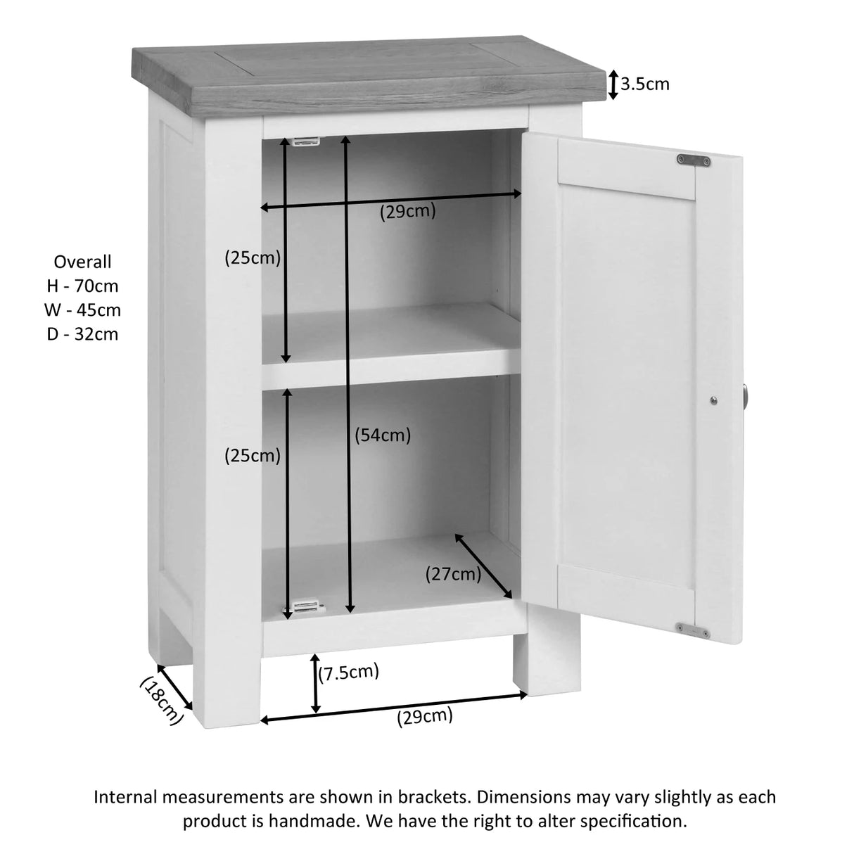 1 Door Cabinet (DPT066 - IVORY)