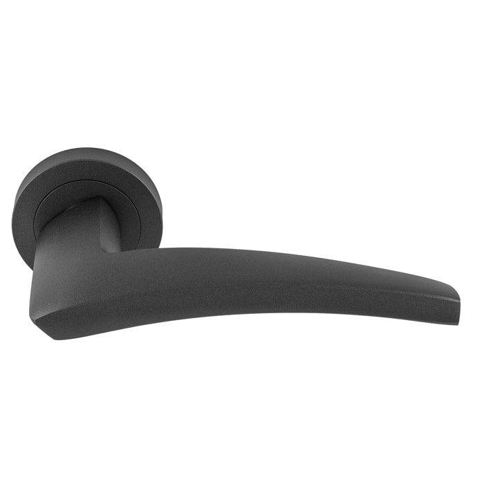 DUNE LEVER ON CONCEALED FIX ROUND ROSE ANT (ANTHRACITE) - ANTHRACITE - PAIR