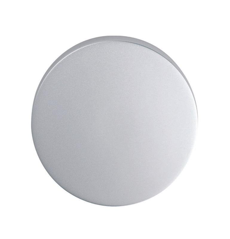 ESCUTCHEON - BLANK ON CONCEALED FIX ROUND ROSE - SATIN ANODISED ALUMINIUM - 52 x 8 - EACH