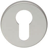 ESCUTCHEON - EURO PROFILE ON CONCEALED FIX ROUND ROSE - SATIN ANODISED ALUMINIUM - 50 x 8 - EACH