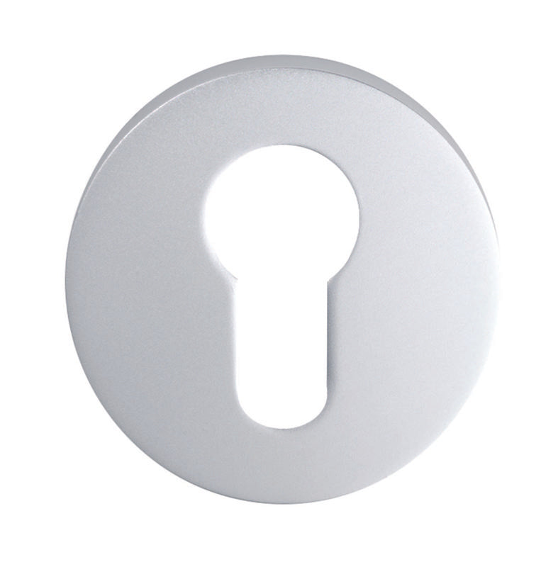 ESCUTCHEON - EURO PROFILE ON CONCEALED FIX ROUND ROSE - SATIN ANODISED ALUMINIUM - 52 x 8 - EACH