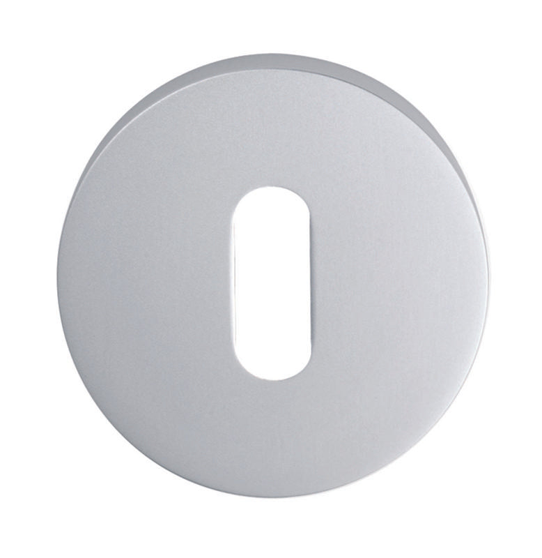ESCUTCHEON - LOCK PROFILE ON CONCEALED FIX ROUND ROSE - SATIN ANODISED ALUMINIUM - 52 x 8 - EACH