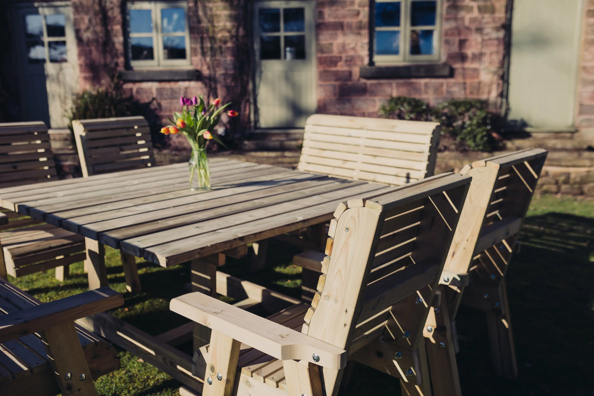 ERGO 8 SEATER SQUARE SET 4XC 2XB