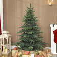 HOMCOM 5ft Artificial Christmas Tree with Realistic Branches, Easy Assembly - Green