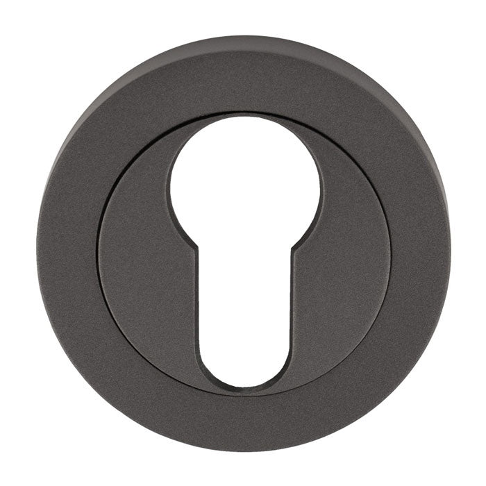 ESCUTCHEON - EURO PROFILE ON CONCEALED FIX ROUND ROSE - Anthracite - EACH
