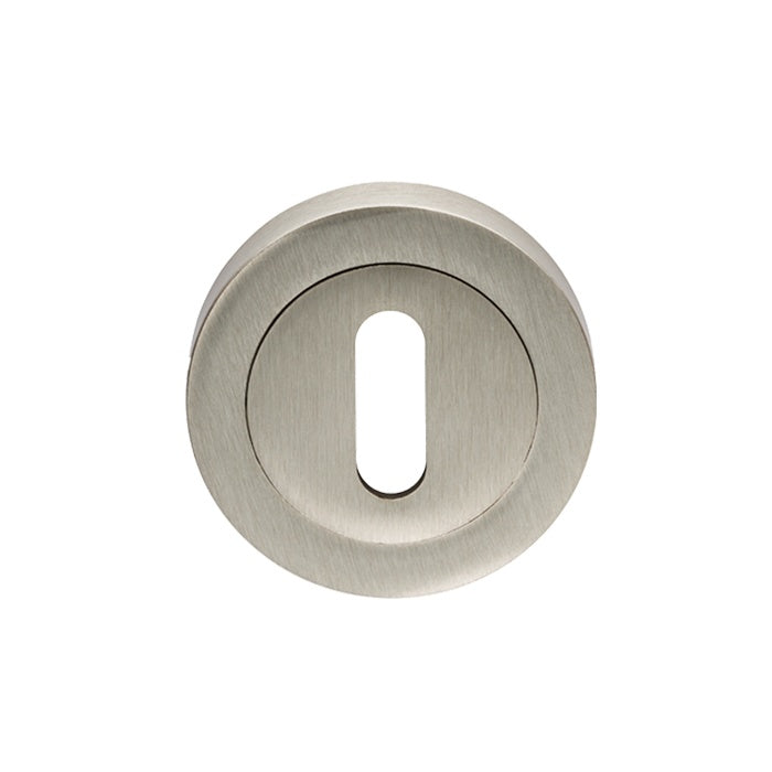 ESCUTCHEON - LOCK PROFILE ON CONCEALED FIX ROUND ROSE - SATIN NICKEL - EACH