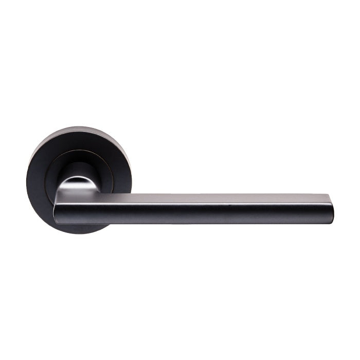 TRENTINO LEVER ON CONCEALED FIX ROUND ROSE - MATT BLACK - PAIR