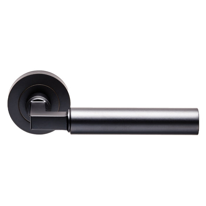 AMIATA LEVER ON CONCEALED FIX ROUND ROSE - MATT BLACK - PAIR