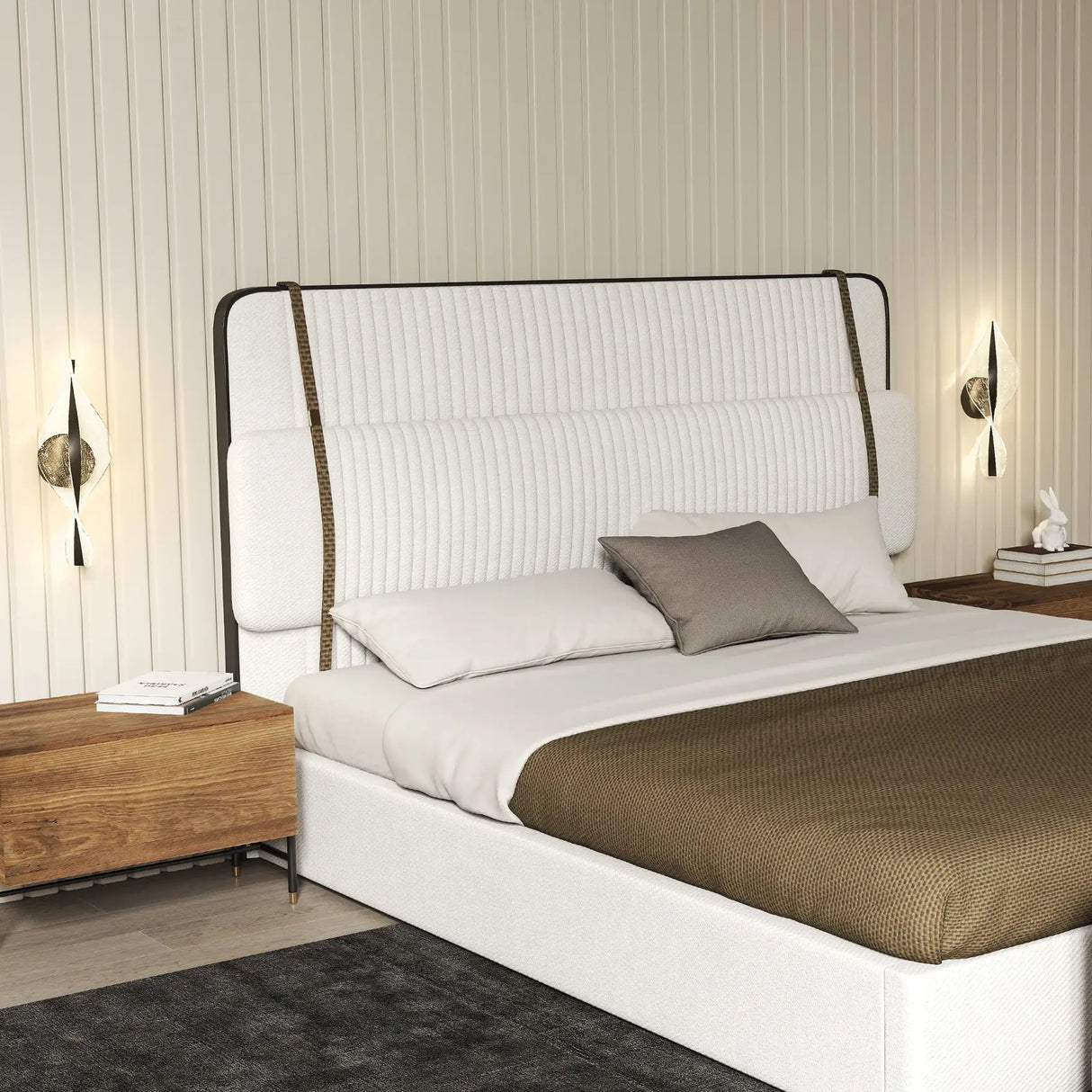 HOMCOM Led Wall Lamp 2 Pack, 13W Modern Indoor Spiral Wall Light, Colour Temperature Adjustable 3000K/4000K/6500K, for Bedroom, Living Room, Hallway, Stairs, Black