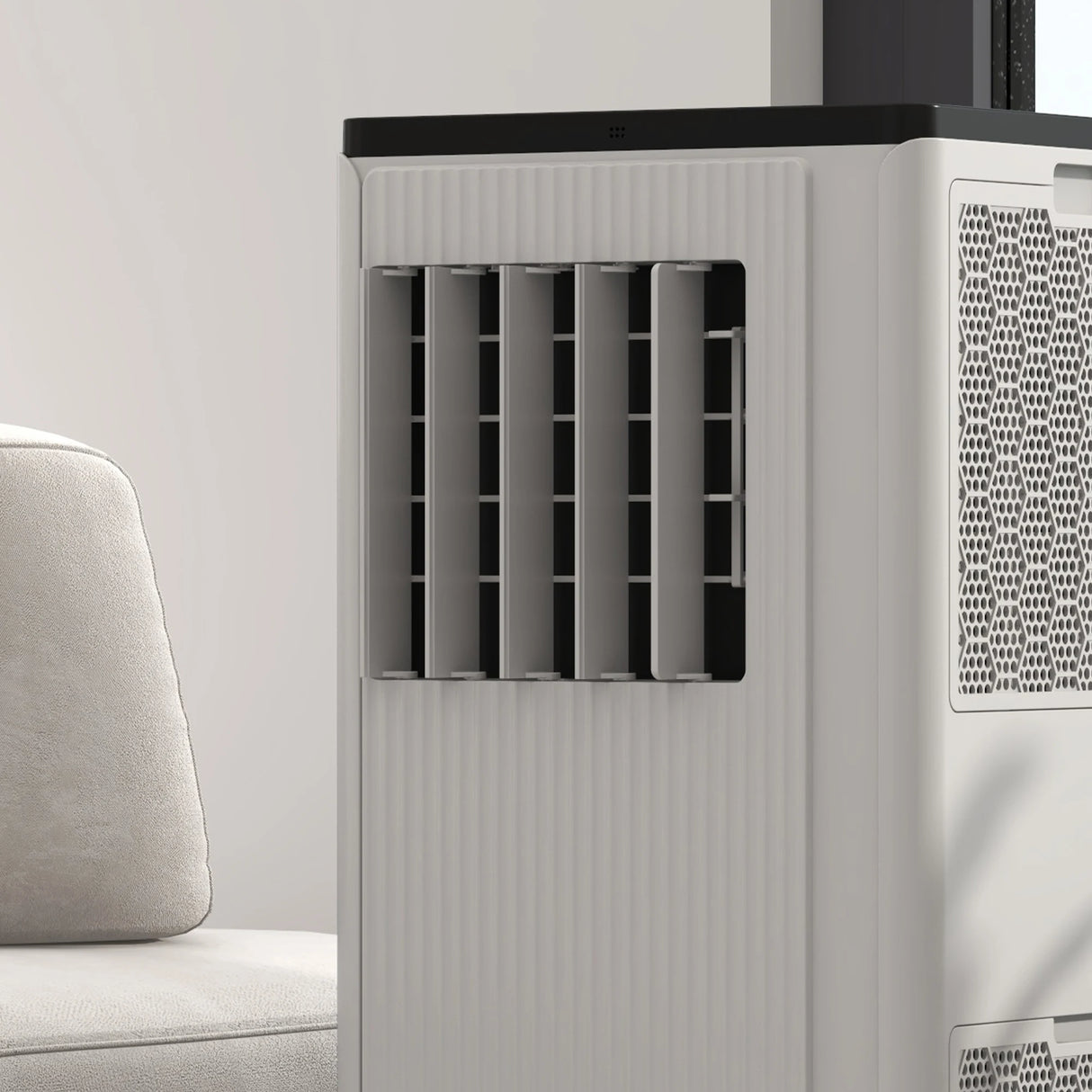 HOMCOM 9,000 BTU App-Controlled Mobile Air Conditioner, 20m2 Radius - White