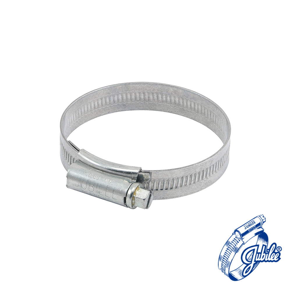 10 x Jubilee Clip Mild Steel 45-60mm