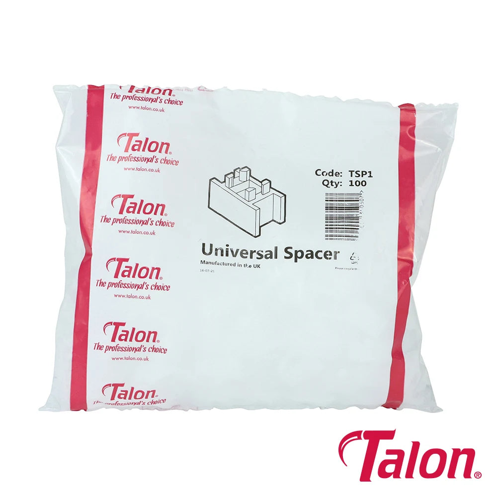 100 x Interlock Hinged Pipe Clip Spacers White - 15mm