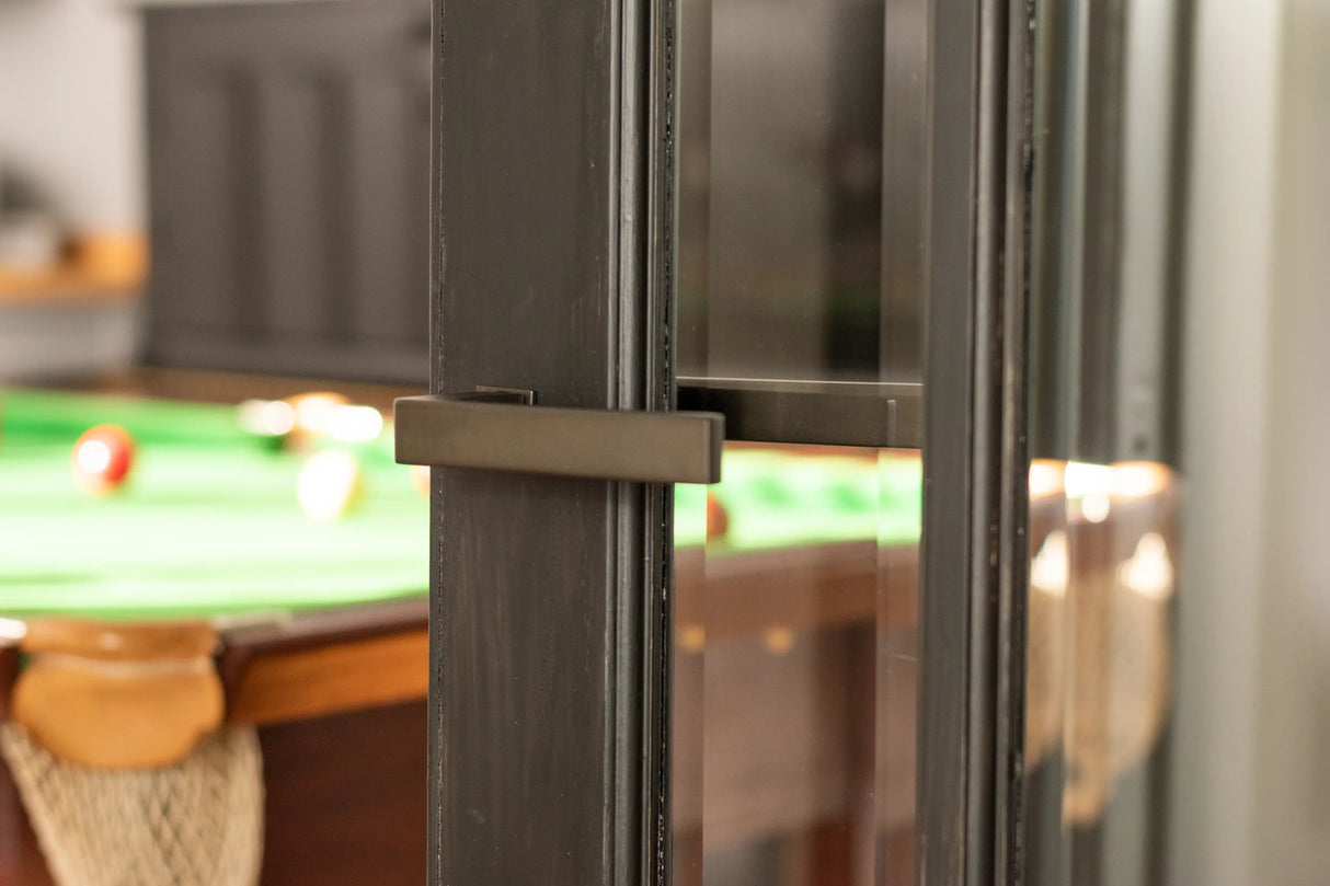 Forme Asti Lever Door Handle on Concealed Square Rose - Matt Black - Set