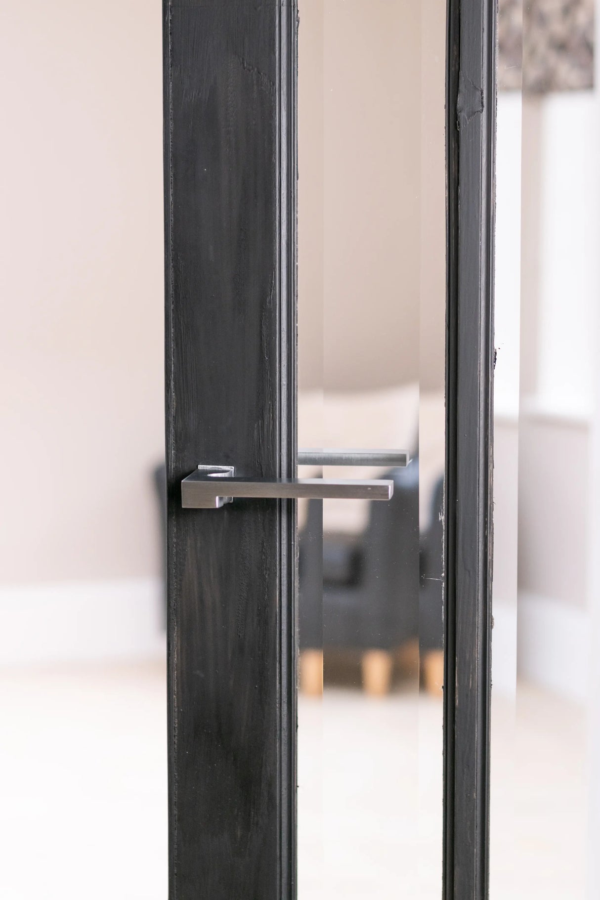 Forme Ginevra Lever Door Handle on Concealed Square Rose - Satin Chrome - Set