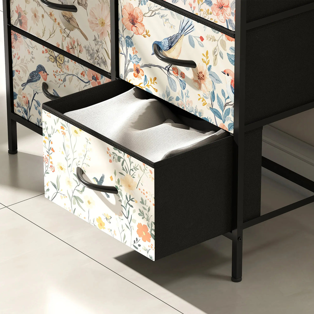 HOMCOM 6-Drawer Chest of Drawers - White