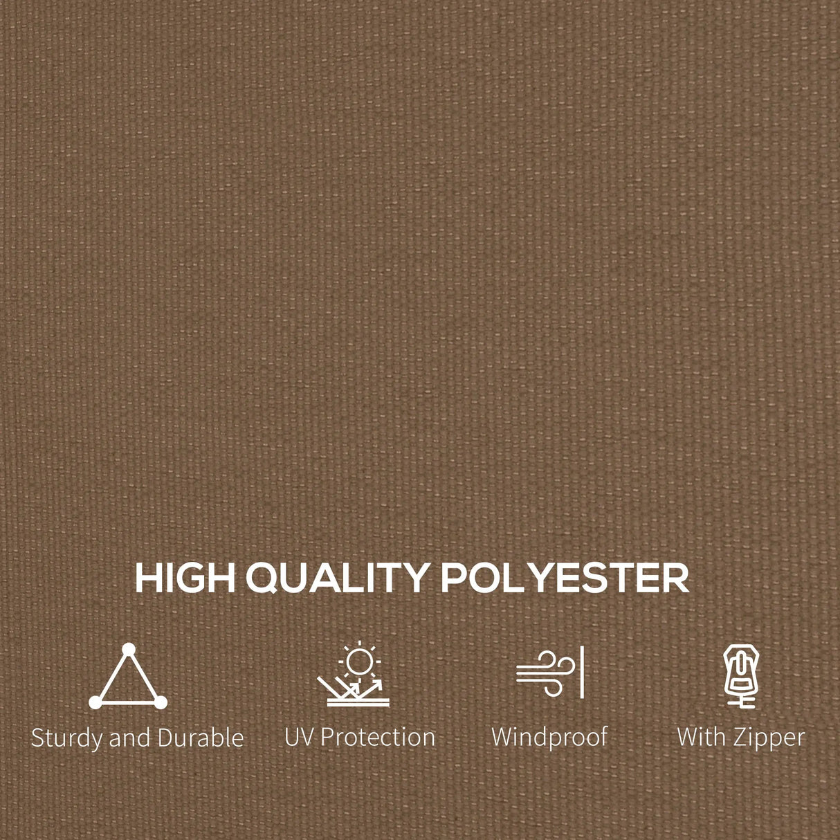 Outsunny 4 Pack Replacement Gazebo Curtains Privacy Panel for Most 3 x 4m Gazebo Canopy Pavillion Outdoor Shelter Sidewalls Accessories Dark Brown