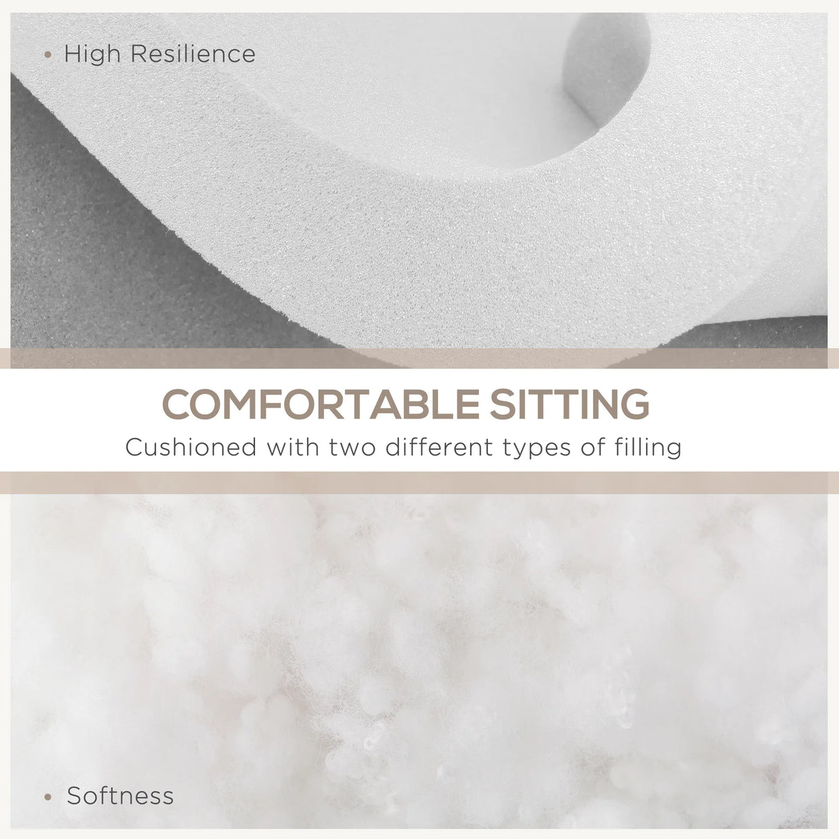 Outsunny Set of 14 Dining Set Cushions - Cream