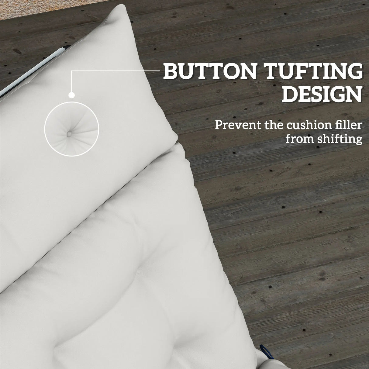 Outsunny Sun Lounger Cushions Only, 190x56x10cm Garden Lounge Chair Cushions, UPF20+ 220gsm Fabric, Thick Sunbed Replacement Pads with 6 Ties, Light Grey