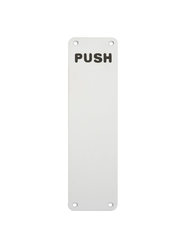 FINGER PLATE 300 X 75MM - PUSH - SATIN ANODISED ALUMINIUM - EACH