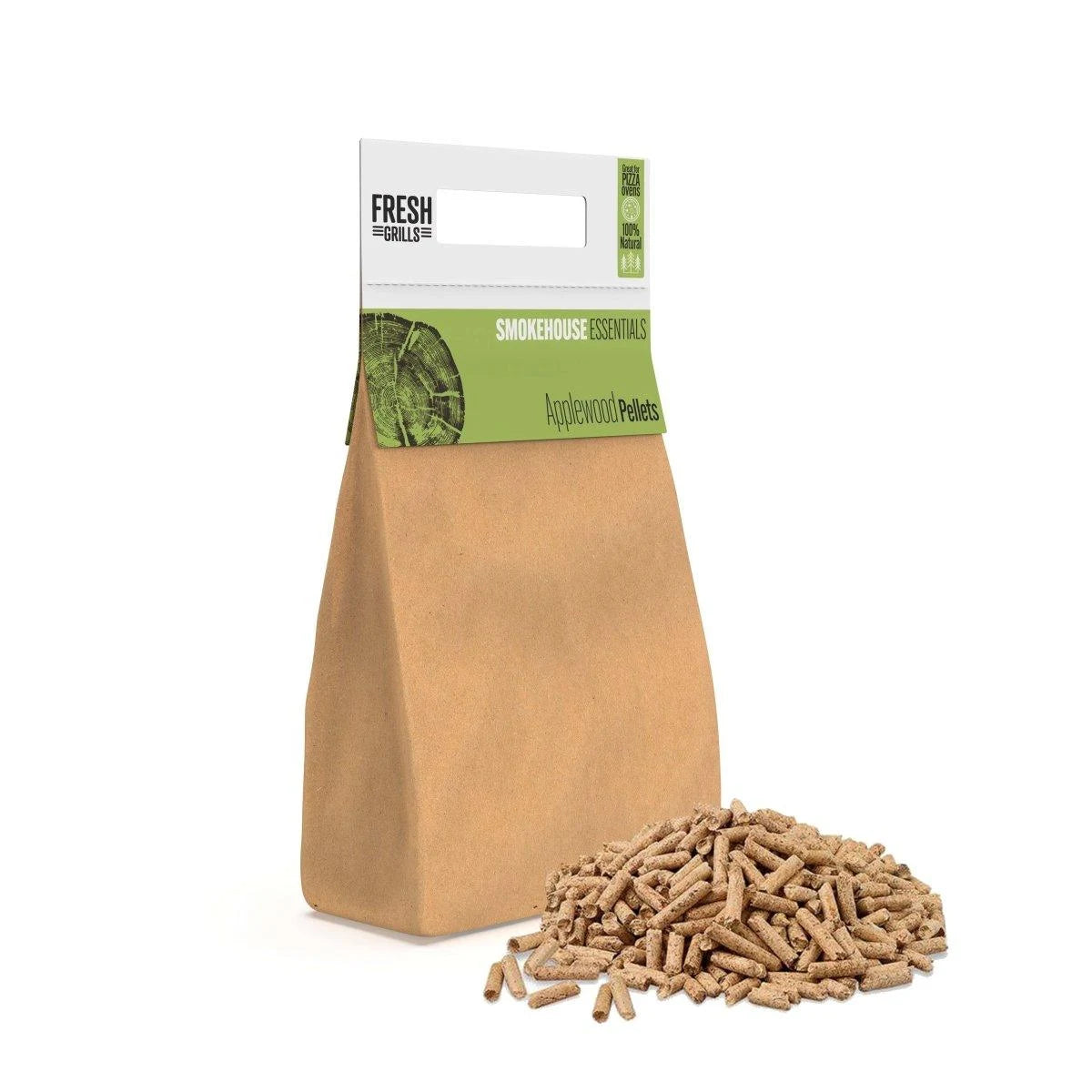 100% Pure BBQ Wood Pellets for Outdoor Pizza Ovens, Kamado Grills & BBQ Smokers Eco-Friendly, High Calorific Value & Consistent Temperature 18kg