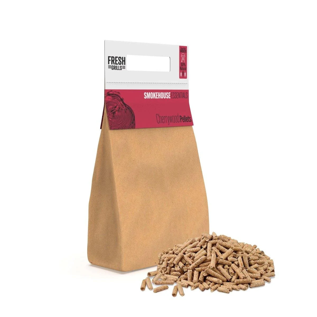 100% Pure BBQ Wood Pellets for Outdoor Pizza Ovens, Kamado Grills & BBQ Smokers Eco-Friendly, High Calorific Value & Consistent Temperature 9kg