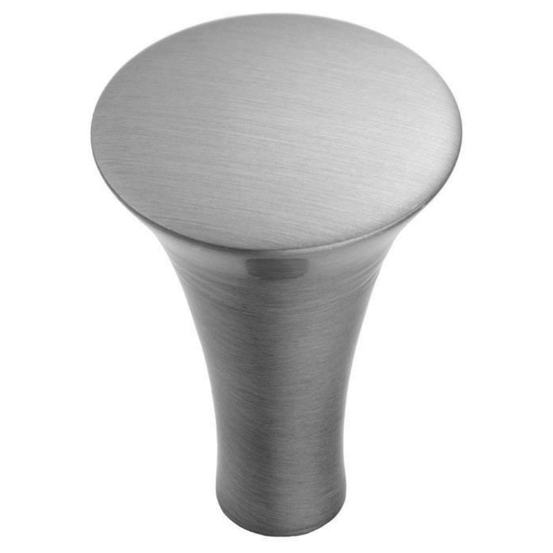 FTD TRUMPET KNOB (SMALLER BASE) 25MM - SATIN NICKEL - ( 25 ) - EACH