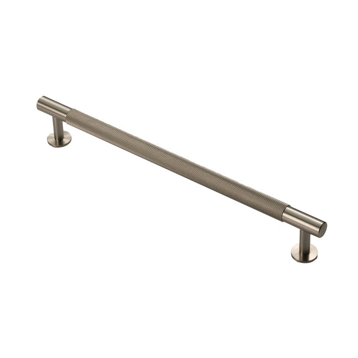 KNURLED CABINET PULL HANDLE 224MM C/C - SATIN NICKEL - EACH