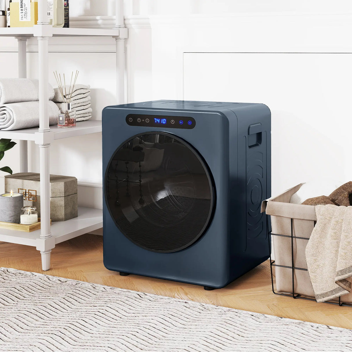 HOMCOM 5kg Compact 40-60C Tumble Dryer Blue