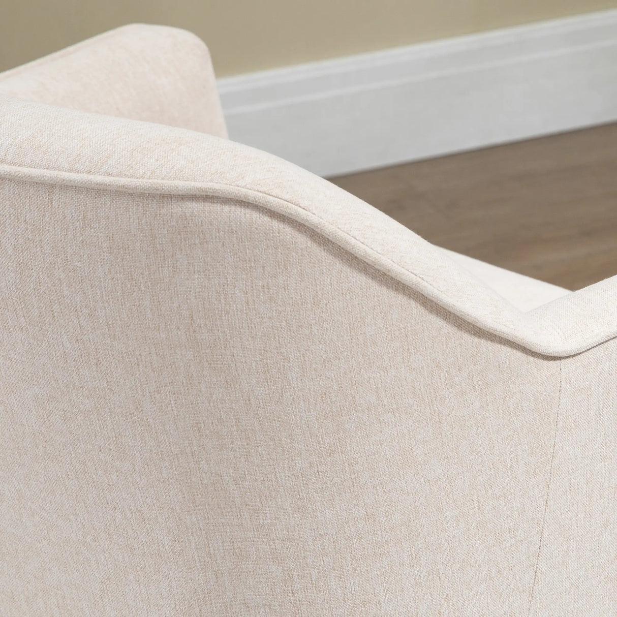 HOMCOM Accent Chair, Living Room Armchair, Vanity Chair with Gold Plating Metal Legs and Soft Padded Seat for Bedroom and Caf, Set of 2, White