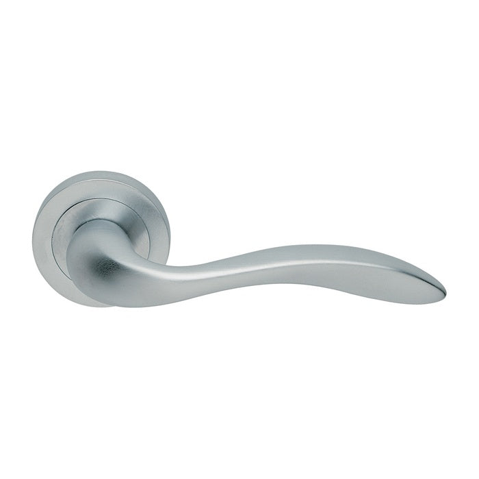 GIAVA LEVER ON CONCEALED FIX ROUND ROSE CSA (SATIN CHROME) - SATIN CHROME - 51MM - PAIR