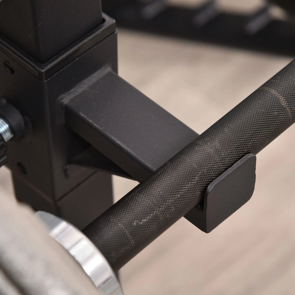 HOMCOM Adjustable Squat Rack, Weight Strength Training Bench Press Rack Weight Bench Supporter for Home Gym Exercise, Max Load 150kg, 124-154cm