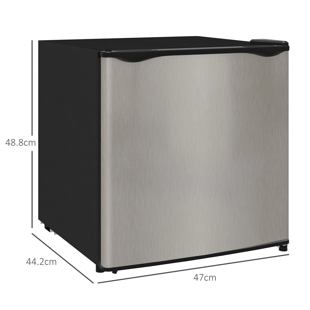 HOMCOM 35L Mini Freezer, -24 to -14 Temperature - Silver Tone