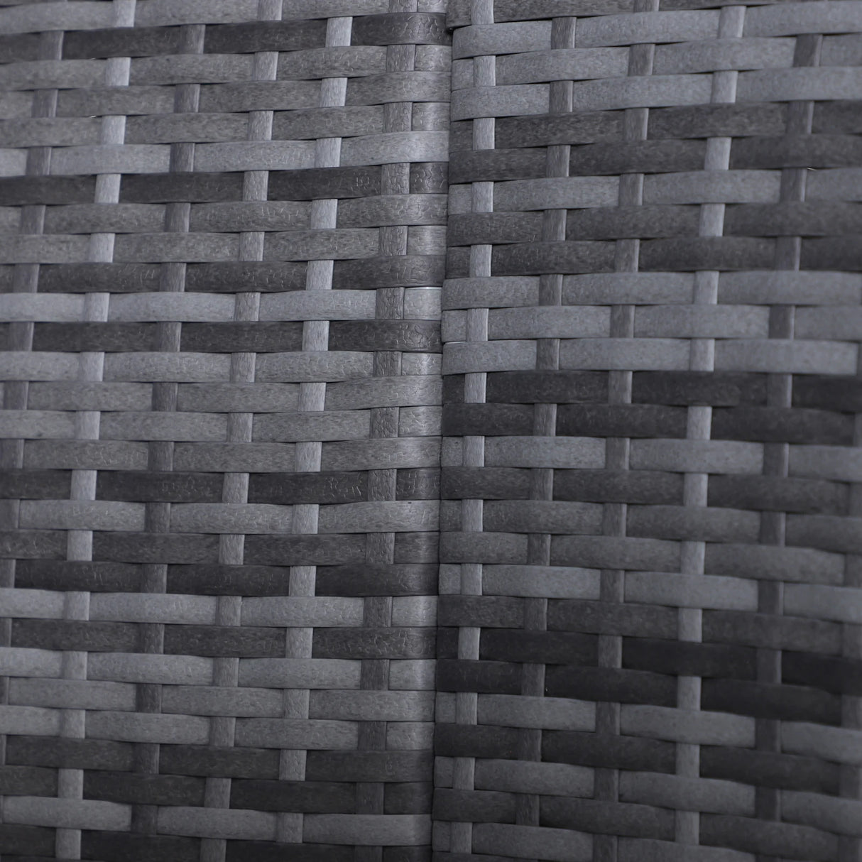 Outsunny Outdoor PE Rattan Garden Furniture with Cushioned, Patio Wicker Conversation Furniture Set, Round Daybed with Retractable Canopy, Coffee Table and Three Pillows, Grey/Blue Grey