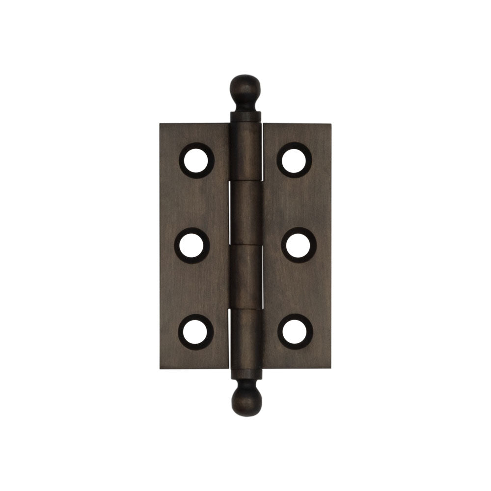 Hoxton Brass Finial Hinges 50x35mm Dark Bronze
