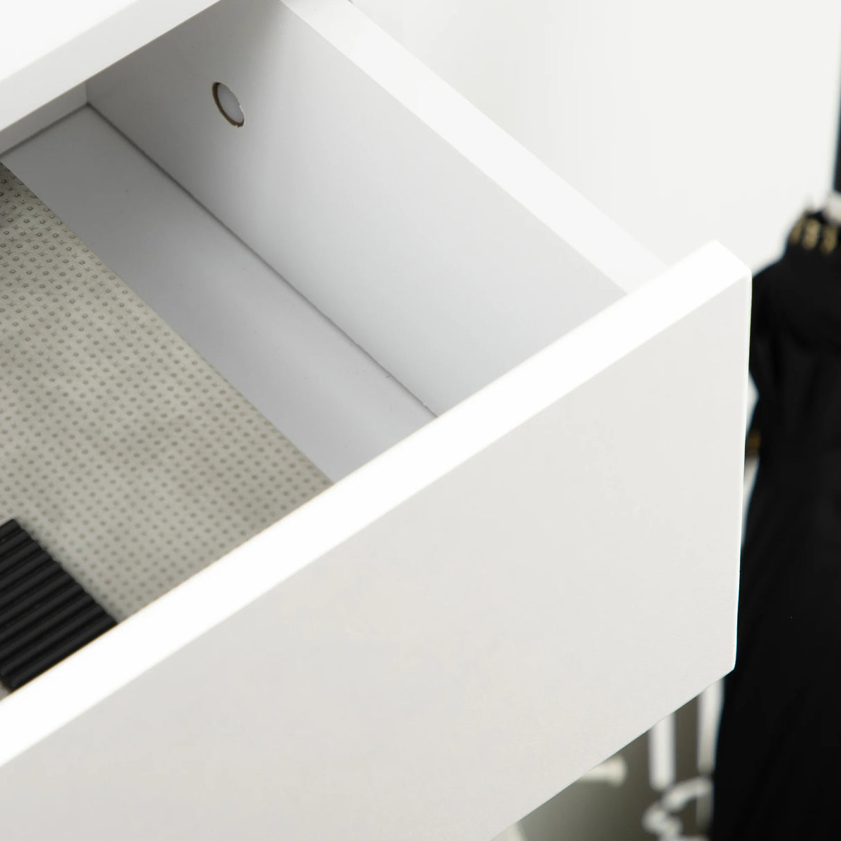 HOMCOM Three Drawer Slim Shoe Storage Cabinet, 12 Shoe Pairs - White