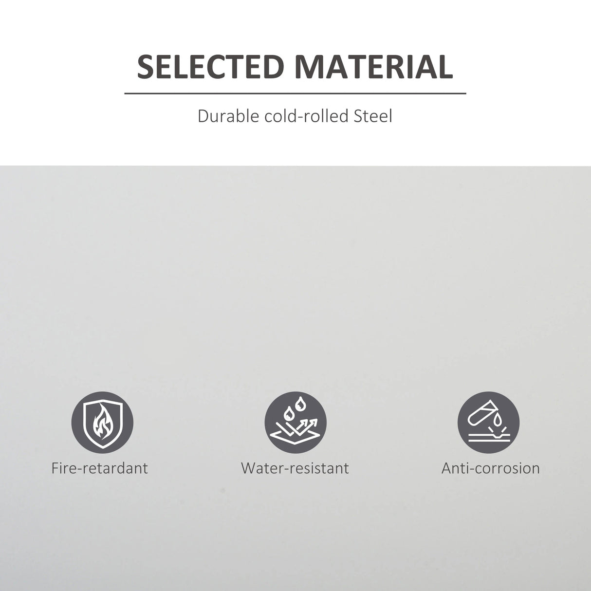 Vinsetto Lockable Filing Cabinet Tall Adjustable Shelf Large Office Storage for Office Use, White